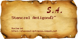 Stenczel Antigoné névjegykártya